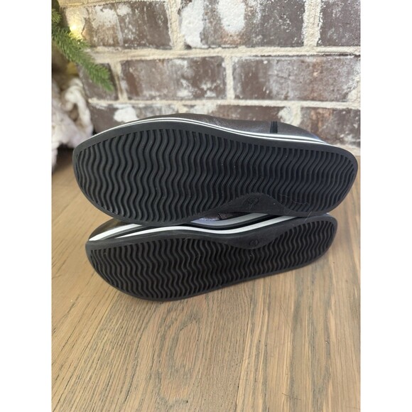 Softwaves Metallic Pewter Leather Chain Platform Loafers EU 38.5 US 7.5 M - Picture 10 of 13